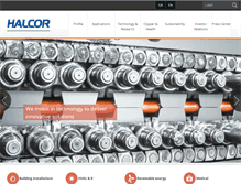 Tablet Screenshot of halcor.com